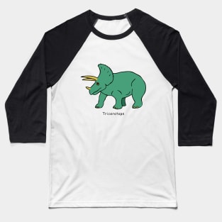 Triceratops Baseball T-Shirt